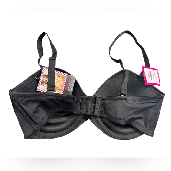 MAIDENFORM black stay up power band strapless underwire bra 36DD NWT - Picture 3 of 4
